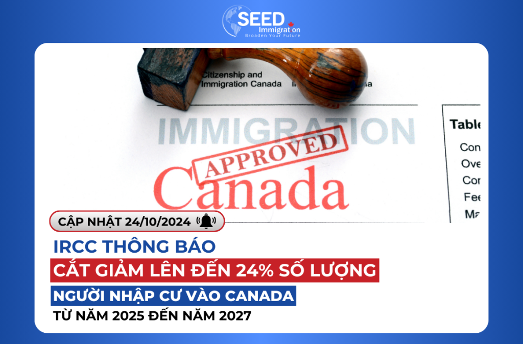 IRCC Thông Báo Cắt Giảm Số Lượng Người Nhập Cư Vào Canada Từ Năm 2025 Đến Năm 2027