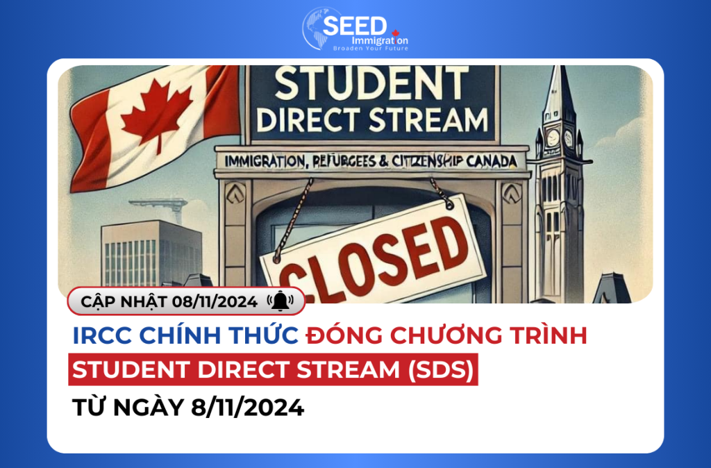 IRCC Chính Thức Đóng Chương Trình Student Direct Stream (SDS) Từ Ngày 8/11/2024